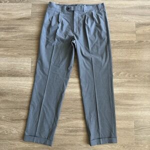 Michael Kors Straight Leg Casual Dress Pants Gray Men's 36X32